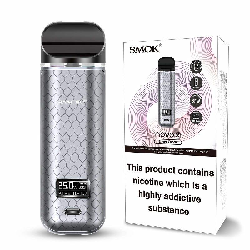 SMOK NOVO X KIT SILVER COBRA