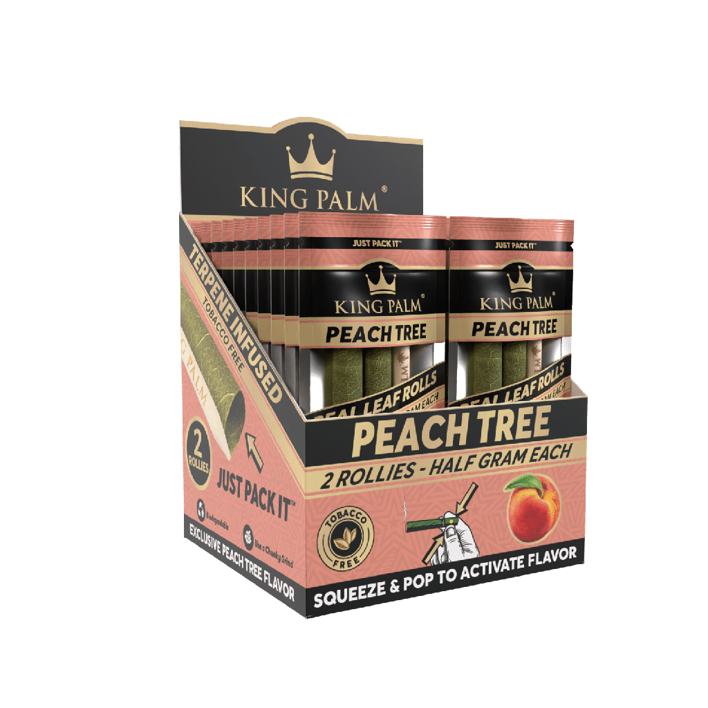 KING PALM 2 ROLLIE PEACH TREE