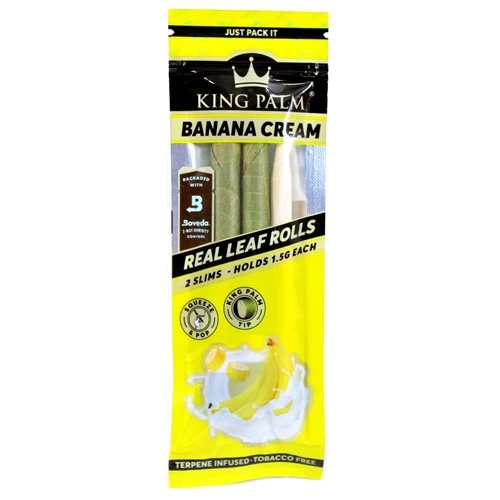 KING PALM 2 SLIM BANANA CREAM