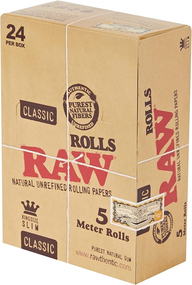 RAW CLASSIC SINGLE WIDE 5M ROLLS