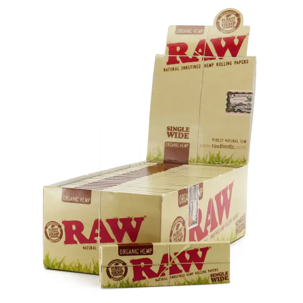 RAW SINGLE WIDE ORGANIC 50CT