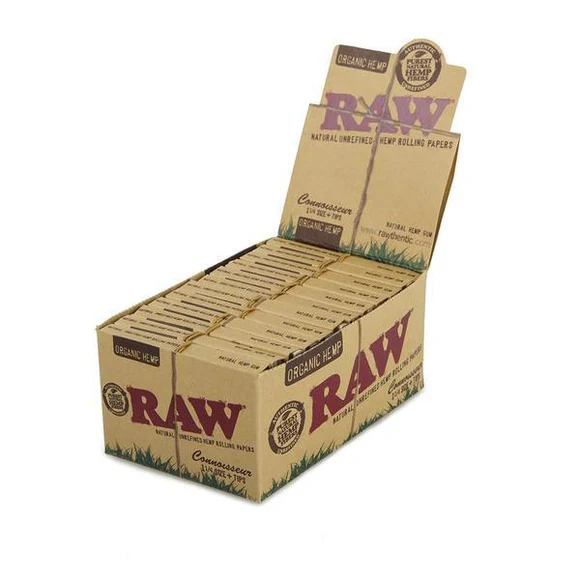 RAW CONNOISSEUR ORGANIC 1.1/4 +TIPS 24CT