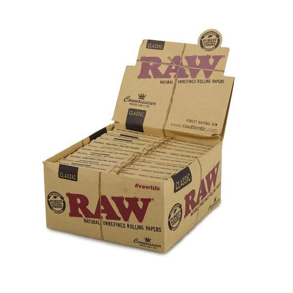 RAW CONNOISSEUR KINGSIZE SLIM + TIPS CLASSIC 24CT