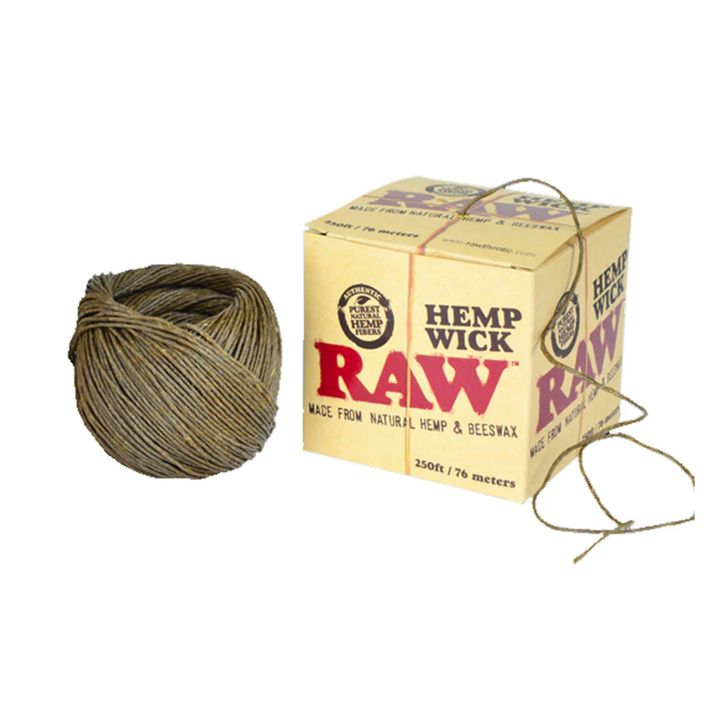 RAW HEMP WICK 250FT