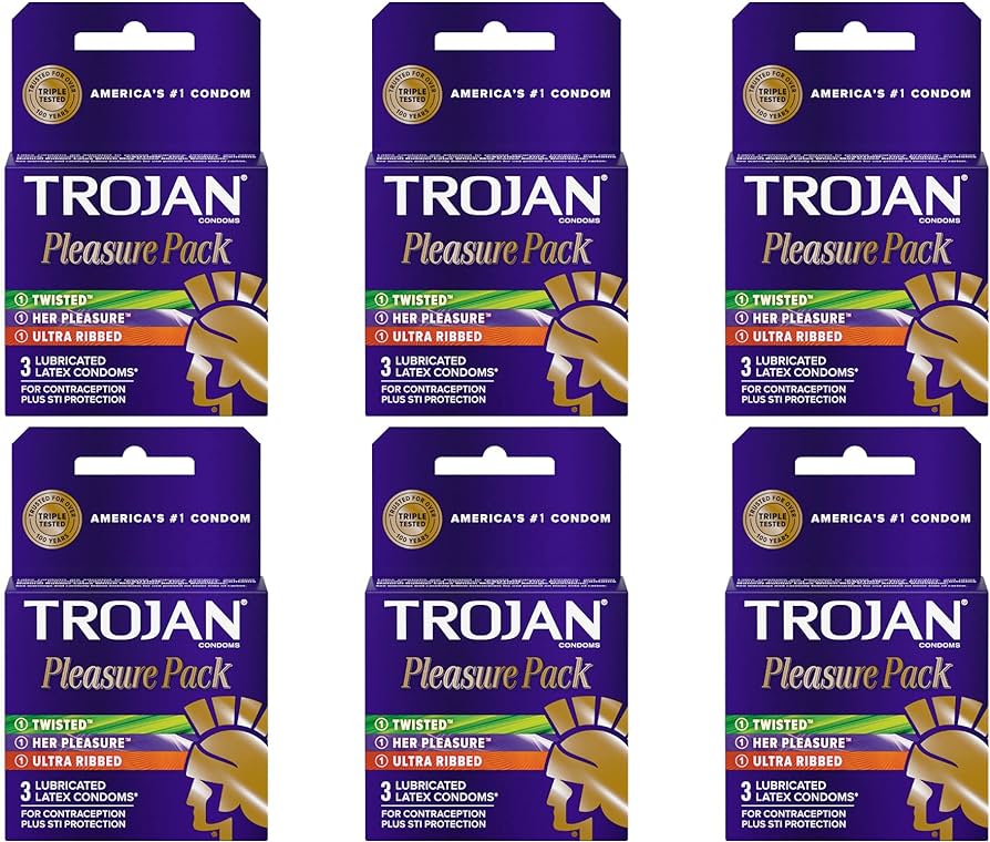 TROJAN PLEASURE PACK 6PK