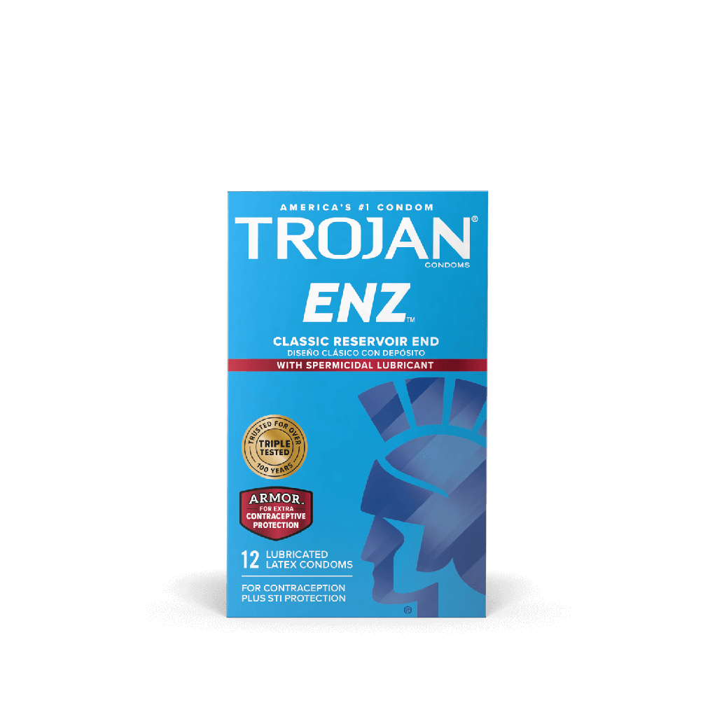 TROJAN ENZ  WITH SPERMCILE LUBRICANT 6PK