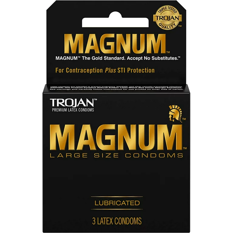 TROJAN MAGNUM LUBRICATED 6PK