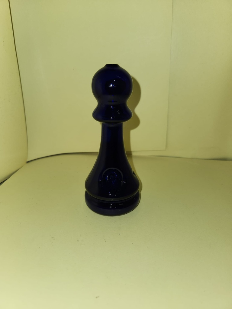 CHESS PIECE HAND PIPE BLUE