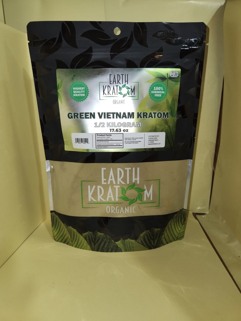 EARTH KRATOM 1/2 KILO GREEN VIETNAM