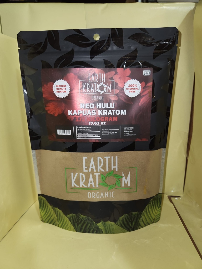 EARTH KRATOM 1/2 KILO RED HULU