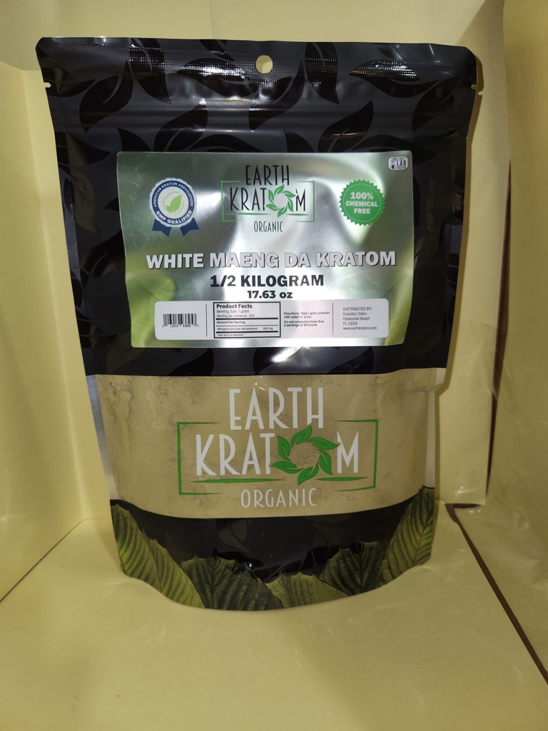 EARTH KRATOM 1/2 KILO WHITE MAENG DA