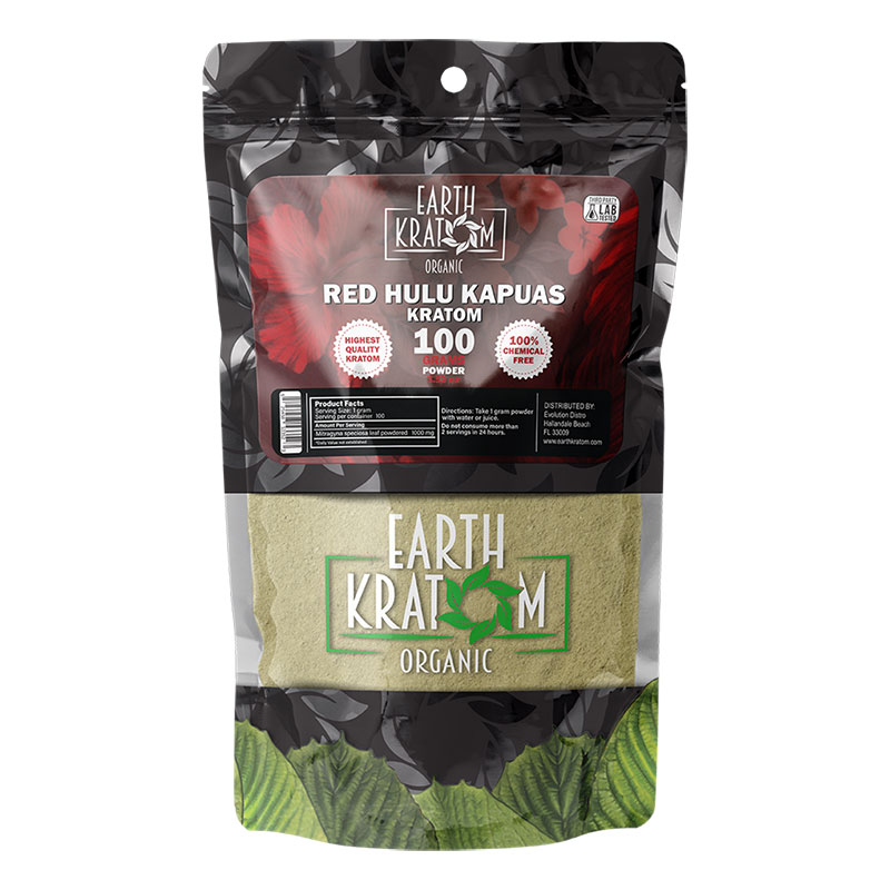 EARTH KRATOM 100 GRAM RED HULU