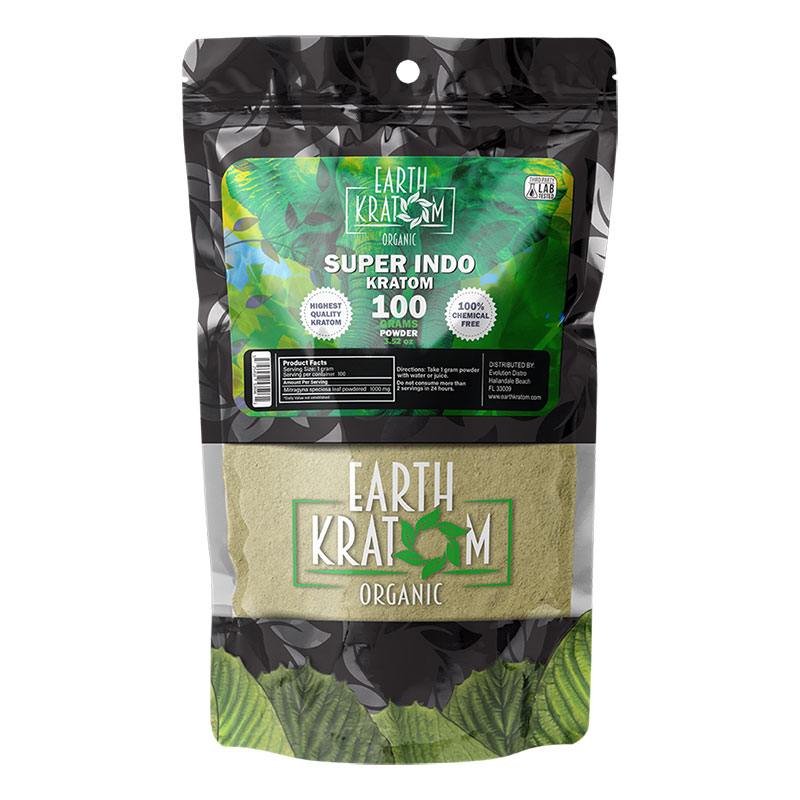 EARTH KRATOM 100 GRAM SUPER INDO