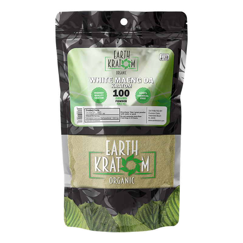 EARTH KRATOM 100 GRAM WHITE MAENG DA