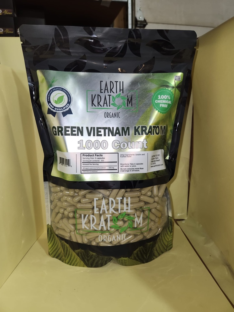 EARTH KRATOM 1000 CAP GREEN VIETNAM