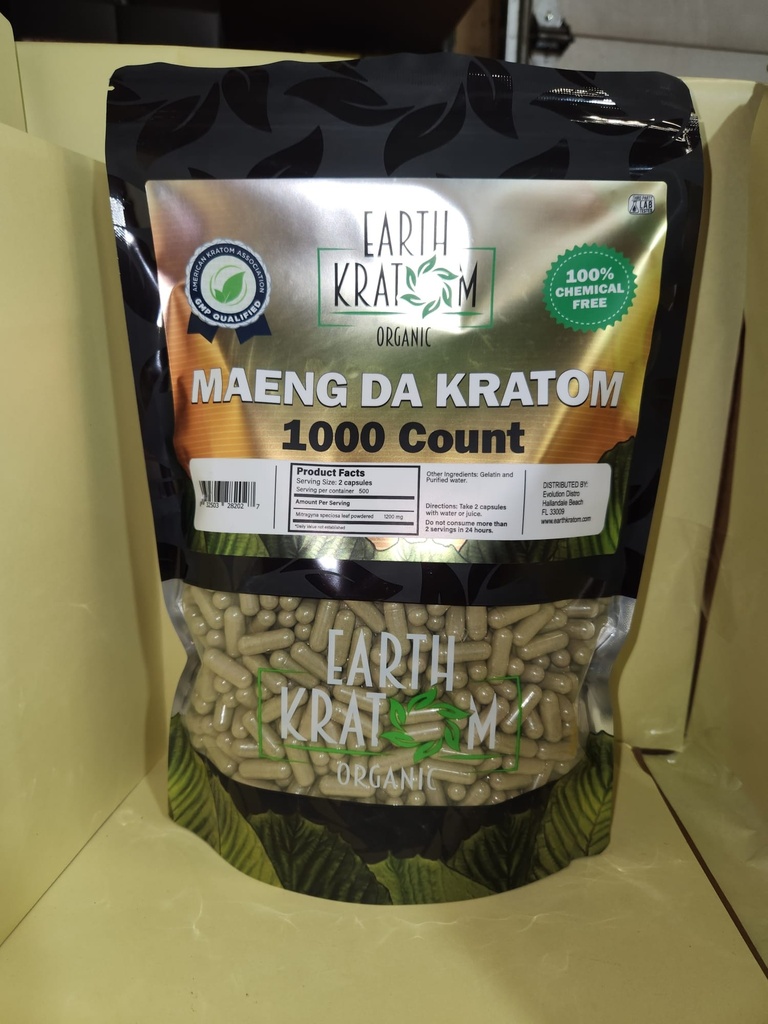 EARTH KRATOM 1000 CAP MAENG DA