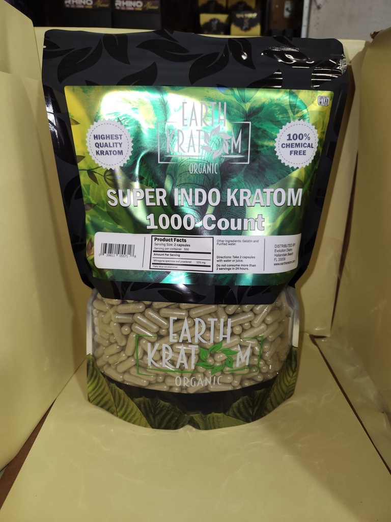 EARTH KRATOM 1000 CAP SUPER INDO