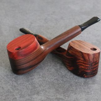 WOODEN PIPE WITH PLASTIC TIP 