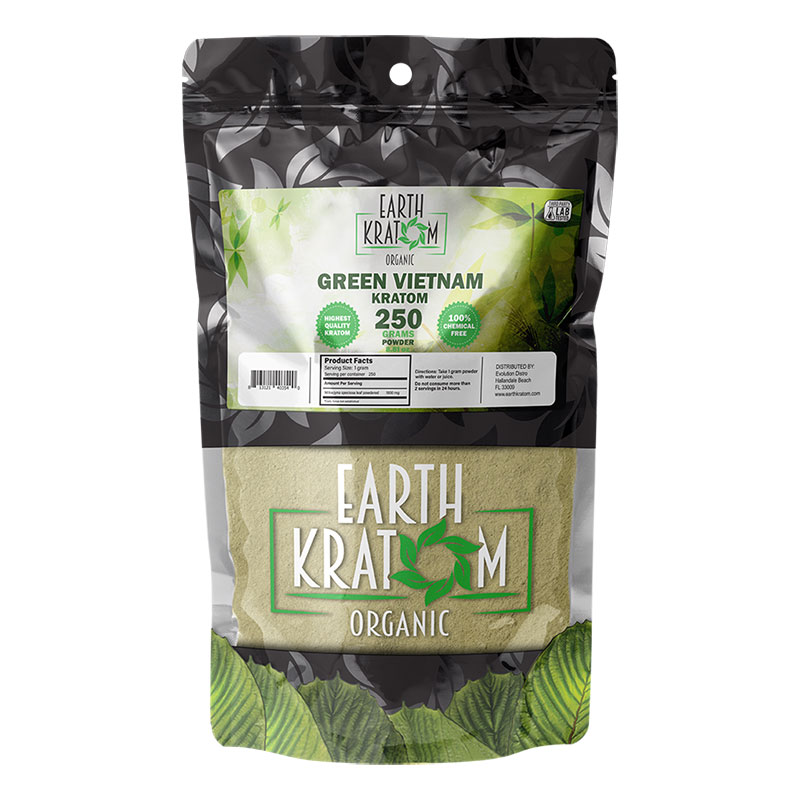 EARTH KRATOM 250 GRAM GREEN VIETNAM