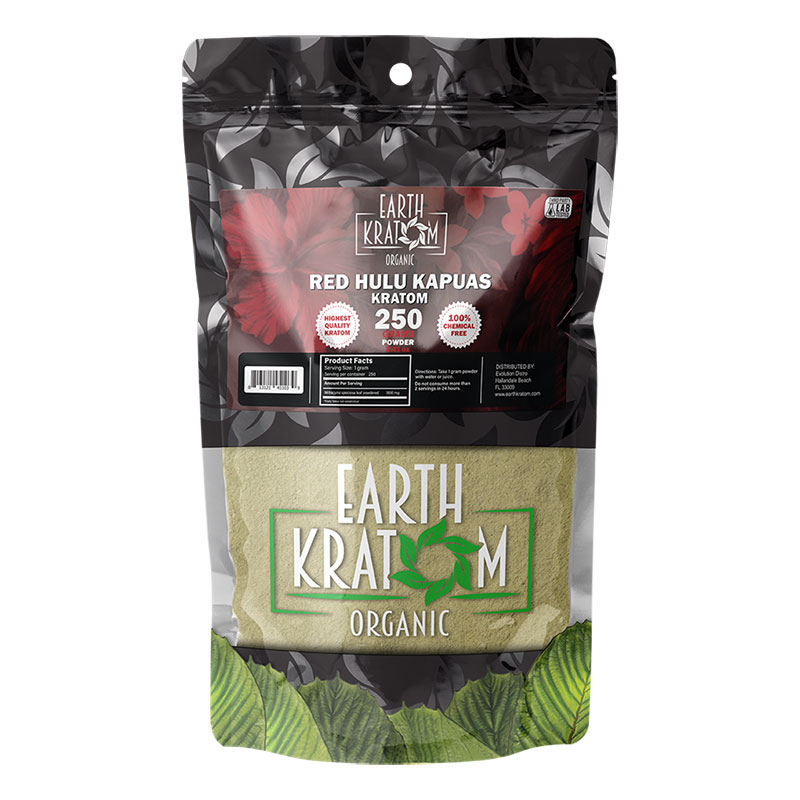 EARTH KRATOM 250 GRAM RED HULU