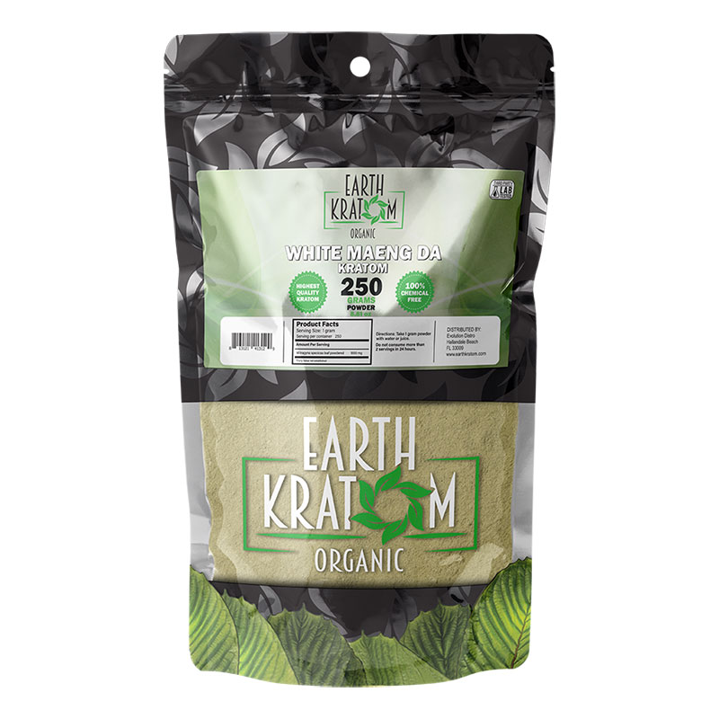 EARTH KRATOM 250 GRAM WHITE MANG