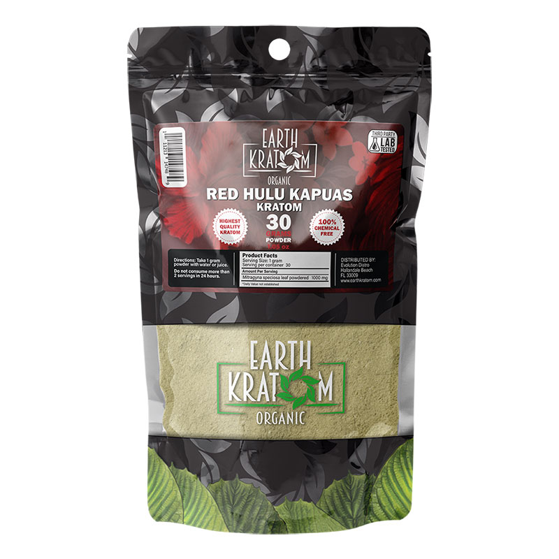 EARTH KRATOM 30 GRAM RED HULU