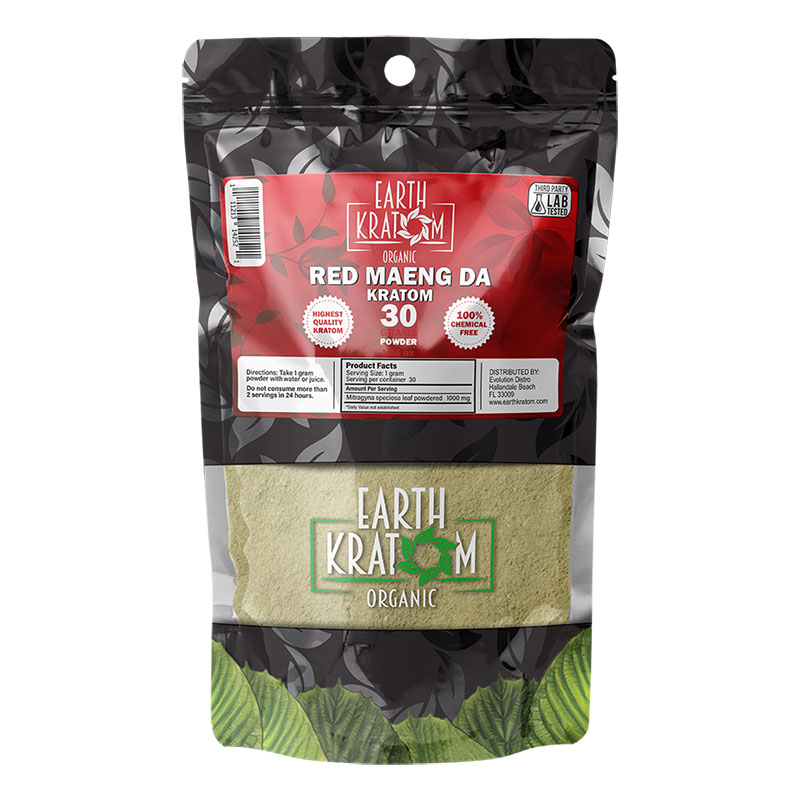 EARTH KRATOM 30 GRAM RED MAENG DA