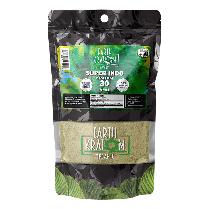 EARTH KRATOM 30 GRAM SUPER INDO