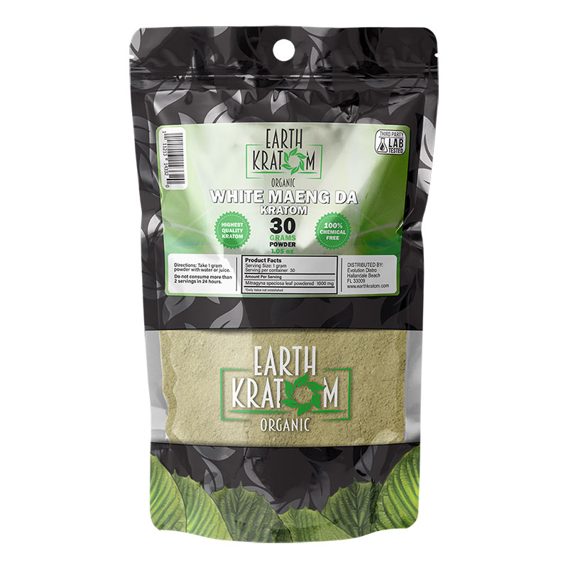 EARTH KRATOM 30 GRAM WHITE MAENG DA