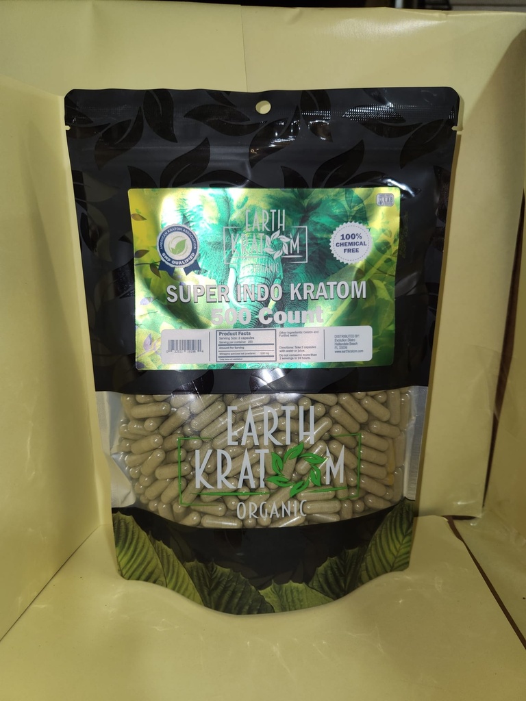 EARTH KRATOM 500 CAP SUPER INDO