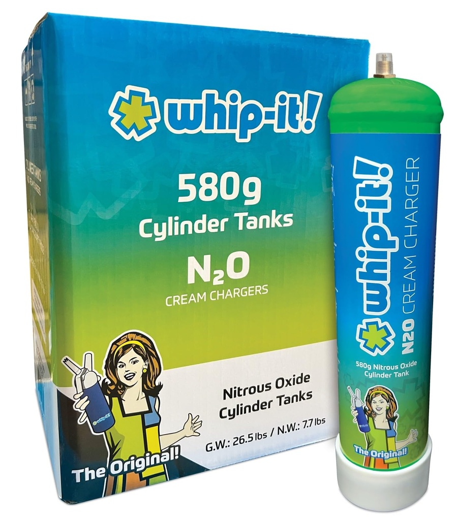 WHIP-IT CREAM CHARGERS 580G 6CT