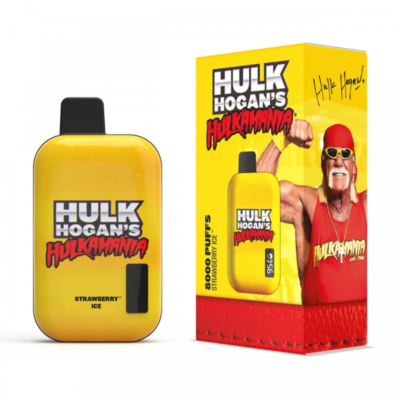 HULK HOGAN 8000 PUFF STRAWBERRY ICE 