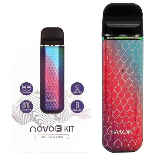 [INTREF03566] SMOK NOVO 3 KIT 7 COLOR COBRA