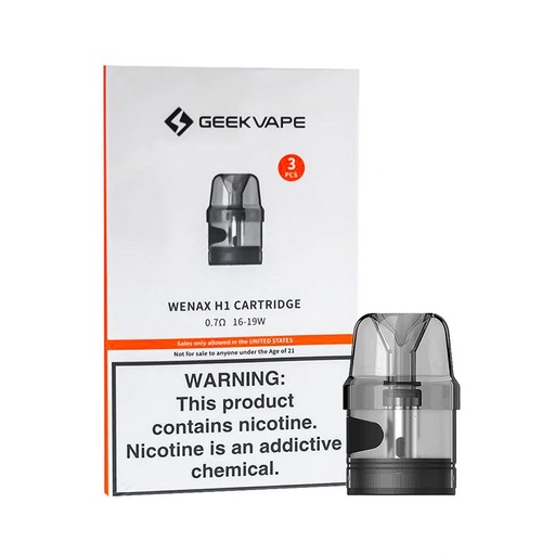 [INTREF01570] GEEKVAPE WENAX H1 CART 3PC