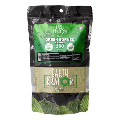 [INTREF00829] EARTH KRATOM 100 GRAM GREEN BORNEO