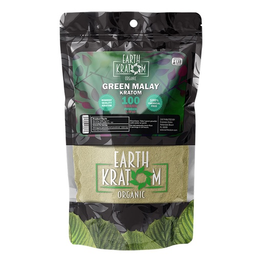 [INTREF00831] EARTH KRATOM 100 GRAM GREEN MALAY