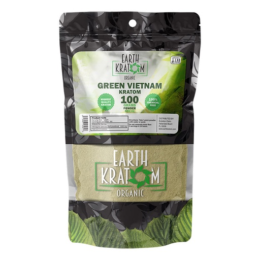 [INTREF00832] EARTH KRATOM 100 GRAM GREEN VIETNAM