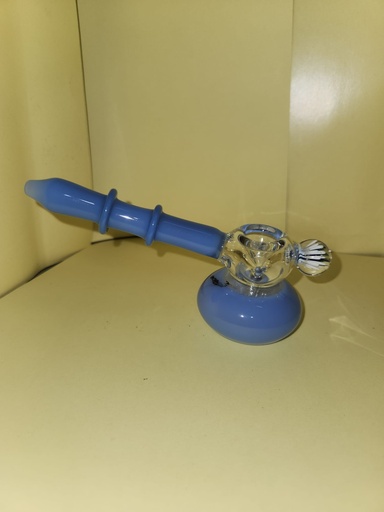 [INTREF00499] COLORED BUBBLER WITH FLOWER FRONT