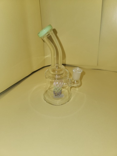 [INTREF03312] SMALL ZIG ZAG 3 COLOR CENTER WATER PIPE (70760792)