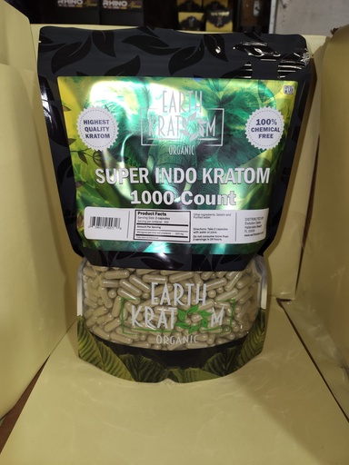 [INTREF00824] EARTH KRATOM 1000 CAP SUPER INDO