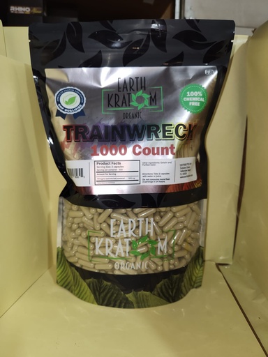 [INTREF00825] EARTH KRATOM 1000 CAP TRAINWRECK