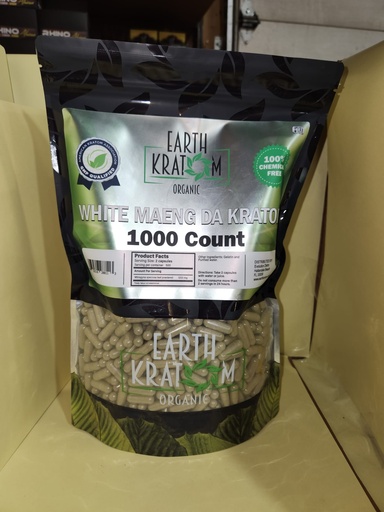 [INTREF00827] EARTH KRATOM 1000 CAP WHITE MAENG DA