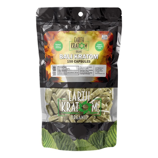 [INTREF00865] EARTH KRATOM 150 CAP BALI