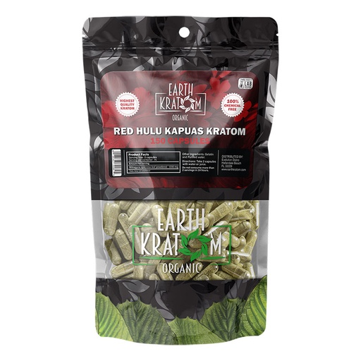 [INTREF00871] EARTH KRATOM 150 CAP RED HULU