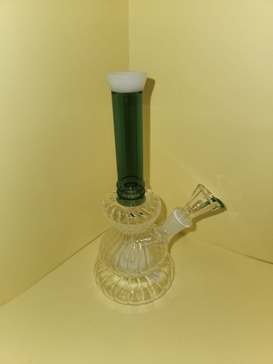 [INTREF03137] RIBBED DESIGN COLORED TUBE BONG (39855859)