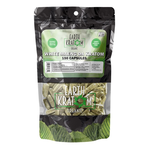 [INTREF00876] EARTH KRATOM 150 CAP WHITE MAENG DA