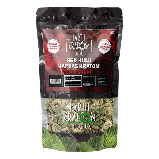 [INTREF00859] EARTH KRATOM 1500 CAP RED HULU