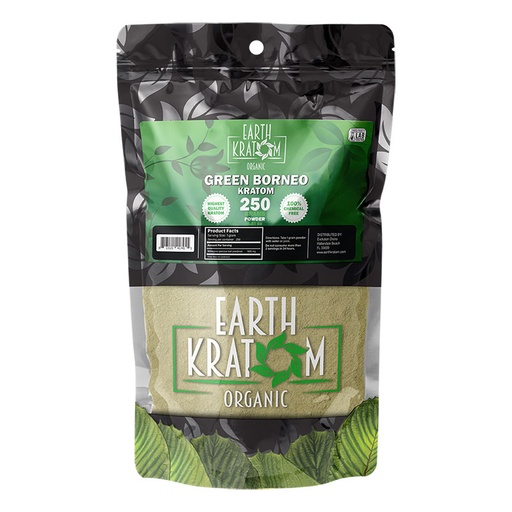 [INTREF00890] EARTH KRATOM 250 GRAM GREEN BORNEO