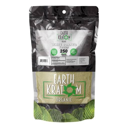 [INTREF00899] EARTH KRATOM 250 GRAM WHITE BORNEO