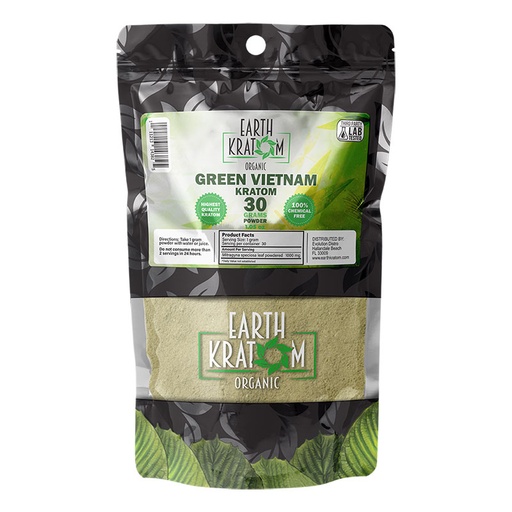 [INTREF00917] EARTH KRATOM 30 GRAM GREEN VIETNAM